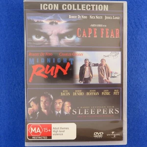 Cape Fear/Midnight Run/Sleepers - DVD - Region 4 - Fast Postage !! - Picture 1 of 2