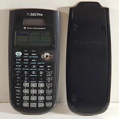Texas Instruments TI-36X Pro Advanced Scientific Calculator Black w/Cover Tested - Image 1 of 4