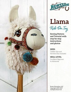 "Llama" Ride-On Toy Sewing Pattern by Rena Dearden - Picture 1 of 2