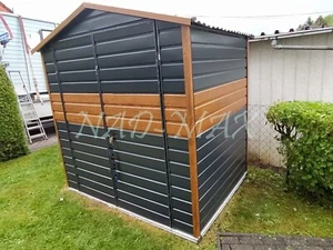 Blechgarage 2x2m Gerätehaus Schuppe  Tonnenhäuschen Müllbox  Gerätehütte - Bild 1 von 7