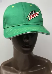 Mountain Dew Pop Mtn Dew Soda Gear Green Baseball Cap Hat Adjustable Back - Picture 1 of 5