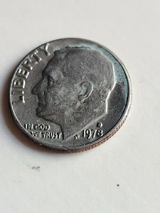 1978 Mint Mark Error MS USA Roosevelt Dime with Double-Die & Grease Strike Error - Picture 1 of 2