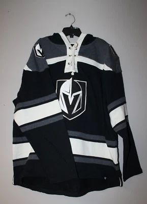 New Vegas Golden Knights old time jersey style midweight cotton hoodie men's S - Image 1 of 4