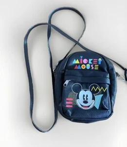 Disney Parks- Mickey Mouse Crossbody Bag/Backpack Retro Theme Faux Leather - Picture 1 of 6