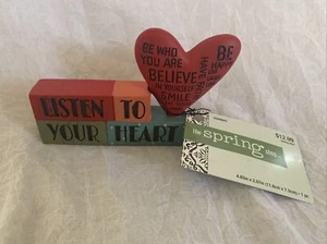 The Spring Shop 2021 5508841 Small "Listen to Your Heart" Resin Decoration - Bild 1 von 7