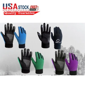 Kids Winter Gloves Wind Resistant Thermal Snow Warm Mittens 3m Black - Picture 1 of 15