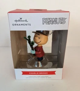 NEU Hallmark Peanuts Charlie Brown Christbaumschmuck mit Baum Neu im Karton - Bild 1 von 7