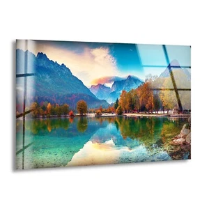 Arte de pared de vidrio para paisaje del lago Jasna - Imagen 1 de 7