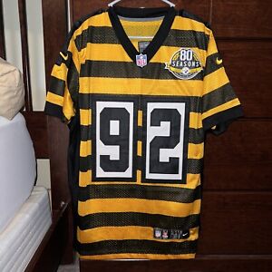 James Harrison Pittsburgh Steelers Nike Jersey Mens Medium Bumblebee Stripes