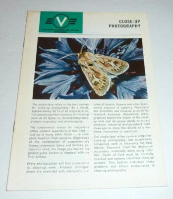 Folleto HASSELBLAD Vintage Primer plano - Libro Fotografía VICTOR  Foto 1 de 4