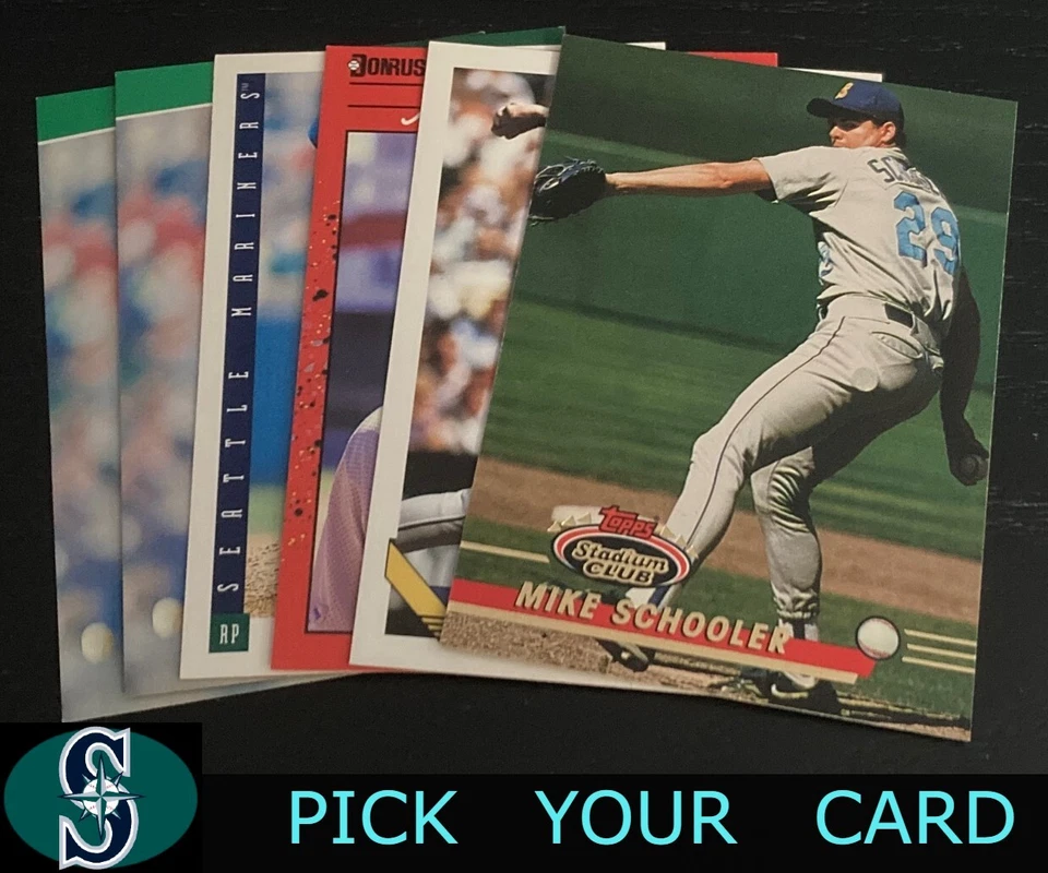 ⭐ YOU PICK ONE ⭐ MIKE SCHOOLER 1990 - 1993 baseball card single SEATTLE MARINERS - Image 1 of 1