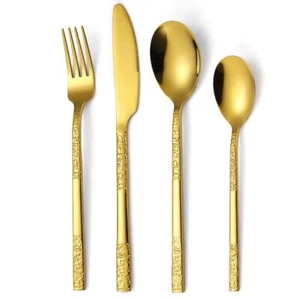 24Teilig Edelstahl Besteckset Essbesteck für 6 Personen Premium Tafelbesteck DE - Bild 1 von 10