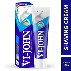 VI- JOHN Rasiercreme für Männer Teebaumöl, Vitamin E und Bacti- Guard - Bild 1 von 4