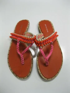 REBECCA TAYLOR Elina Beaded Thong Sandals Shoes 6M NEW NO BOX  - Picture 1 of 2