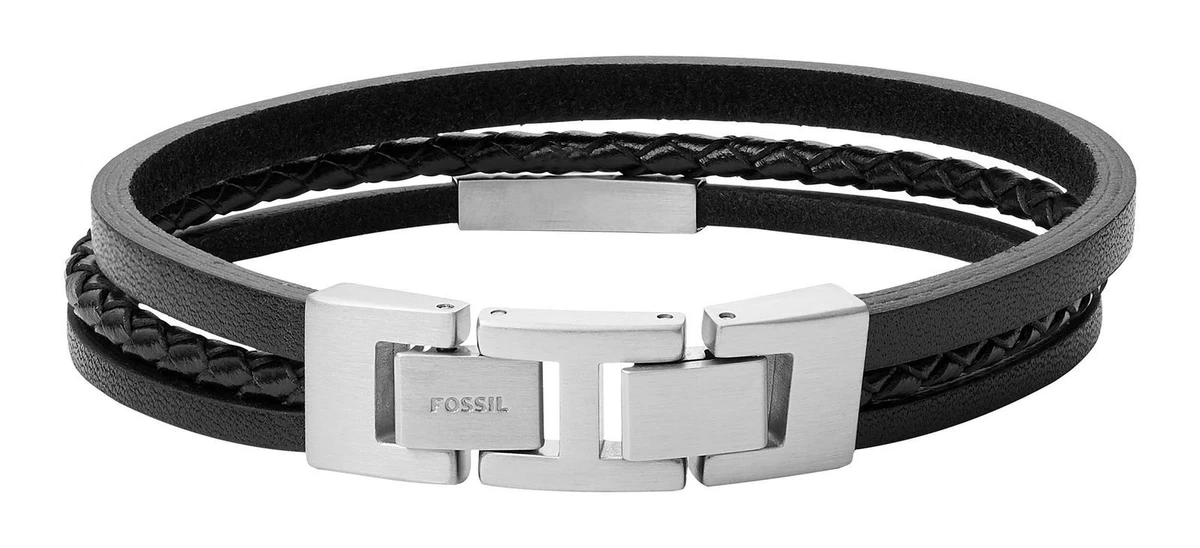 Fossil Herren-Armband Edelstahl – Goldfarben Gebürstet, 185 Mm Länge, 6 Mm Breite