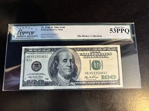 DBR 2006 $100 FRN Dallas Fr. 2180-K Legacy 53 PPQ Serial HK45335083C - Picture 1 of 2