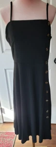 Casual Summer Flowy A-Line Spaghetti Straps Midi Sundress- Size L - Picture 1 of 4