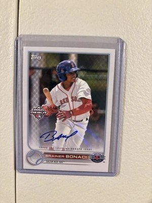 2022 Topps Pro Debut - Brainer Bonaci #PD-79 Autographs (AU, RC) - Image 1 of 2