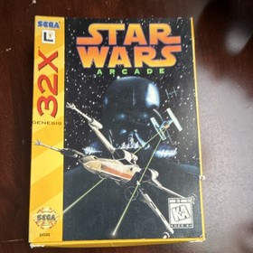 Star Wars Arcade by SEGA (Sega 32X, Multiplayer, Manual, Box & Cartridge, 1994)