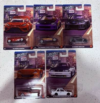 2025 HOT WHEELS SILVER SERIES COMPACT KINGS SET OF 5  🙌IN HAND 🙌 - Image 1 of 3