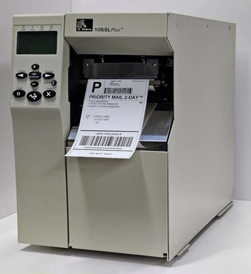 Zebra 105SL Plus Label Printer Direct Thermal Transfer 203 DPI Ethernet USB - Image 1 of 4