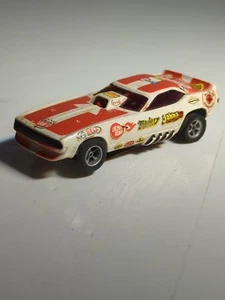 AFX Cuda Funny Car Plymouth in White with Red Stripes #1758 - Picture 1 of 10