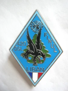 INSIGNE REGIMENT MATERIEL 420° DSL OPEX FINUL LIBAN Y. DELSART - Picture 1 of 2