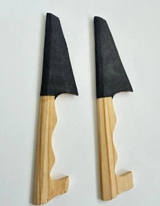 2 pcs Jamaican Foot Scrubber Wooden Handle. Pedicure file - Picture 1 of 2