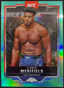 2025 Topps Chrome UFC #159 Alonzo Menifield Aqua Refractor /199 - Picture 1 of 2