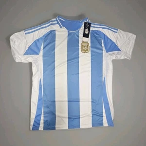 Camiseta de fútbol Agrentina AFA para hombre talla M azul blanco logotipo de la selección nacional - Imagen 1 de 9