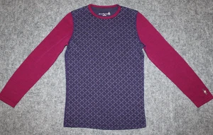 SMARTWOOL KID'S THERMAL MERINO 250 TOP Merino Wool Purple Youth sz M Shirt - Picture 1 of 4