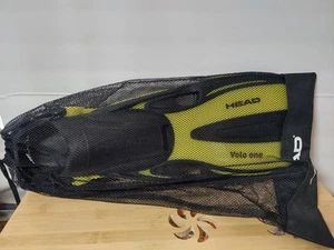 HEAD Mares Volo One Adjustable Yellow Snorkeling Fins With Mesh Bag NEW - Picture 1 of 8