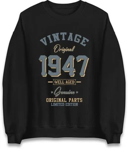 Vintage born in 1947 Jumper, Birthday Gift, Well Aged Original Parts Jumper - Picture 1 of 6