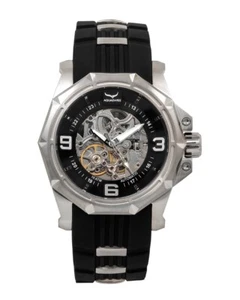 Aquaswiss Vessel G Automatic Stainless Steel Black Silicon Strap Watch 81GA001 - Picture 1 of 2