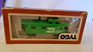 HO Scale Tyco 34' Caboose, Burlington Northern, Green, #156, BNOS - Picture 1 of 3