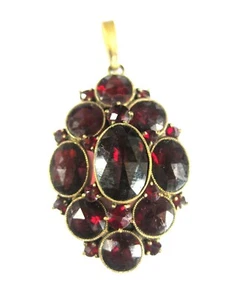 Colgante antiguo con granate, 6,78 g - Imagen 1 de 3