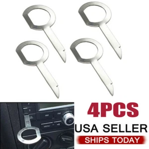 4PCS Radio Stereo Release CD Removal Key Tool For VW Tourareg Audi Mercedes Benz - Picture 1 of 3