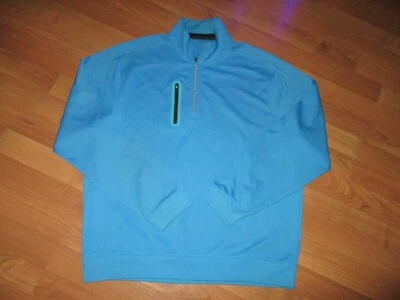 МУЖСКОЙ ПУЛОВЕР ДЛЯ ГОЛЬФА BOBBY JONES X-H2O С ДЛИННЫМ РУКАВОМ ОКЕАНСКИЙ СИНИЙ 1/4 НА МОЛНИИ БОЛЬШОЙ РАЗМЕР - Изображение 1 из 2