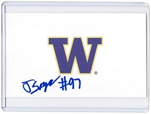 JASON SCREMPOS NCAA Washington Auto handsigniert signed 3x5 Karteikarte - Bild 1 von 1