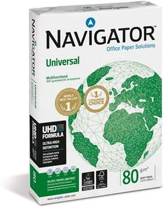 Pack 2500 Folios MARCA NAVIGATOR Papel A4 80gr Blanco impresoras ENVIO 24H - Bild 1 von 2
