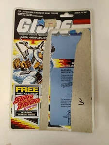 Tarjeta de archivo original vintage GI Joe sin cortar 1988 BLIZZARD v1 Hasbro - Imagen 1 de 4