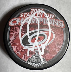 Mark Recchi Signed Autographed 2006 Carolina Hurricanes Stanley Cup Puck - Picture 1 of 2