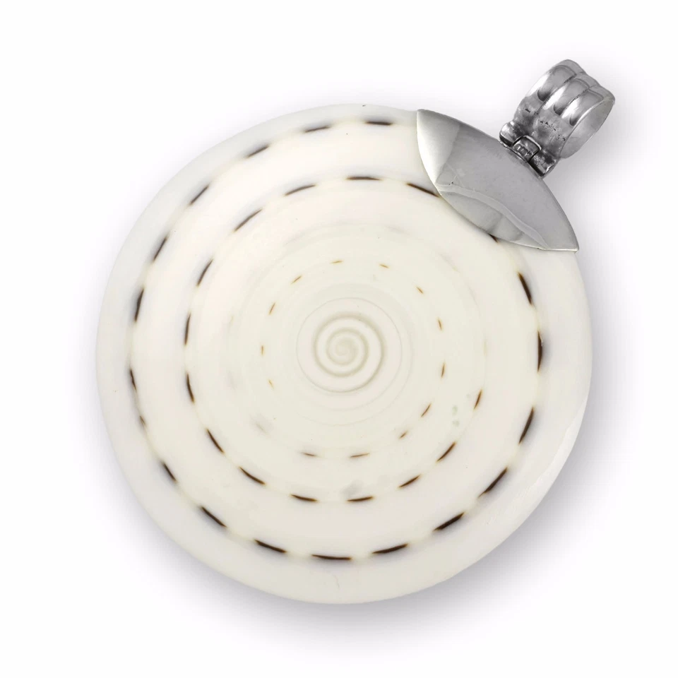 Schöner Echt 925er Silber Anhänger Muschel Schnecke Handarbeit PS529 - Bild 1 von 1