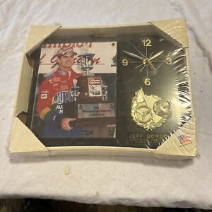 RARE 1995 Jeff Gordon Winston Cup Champion/Rookie Of The Year plaque/clock