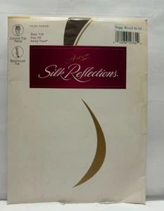 Vintage Hanes Silk Reflections Control Top Sheer Pantyhose CD Barely There - Picture 1 of 3