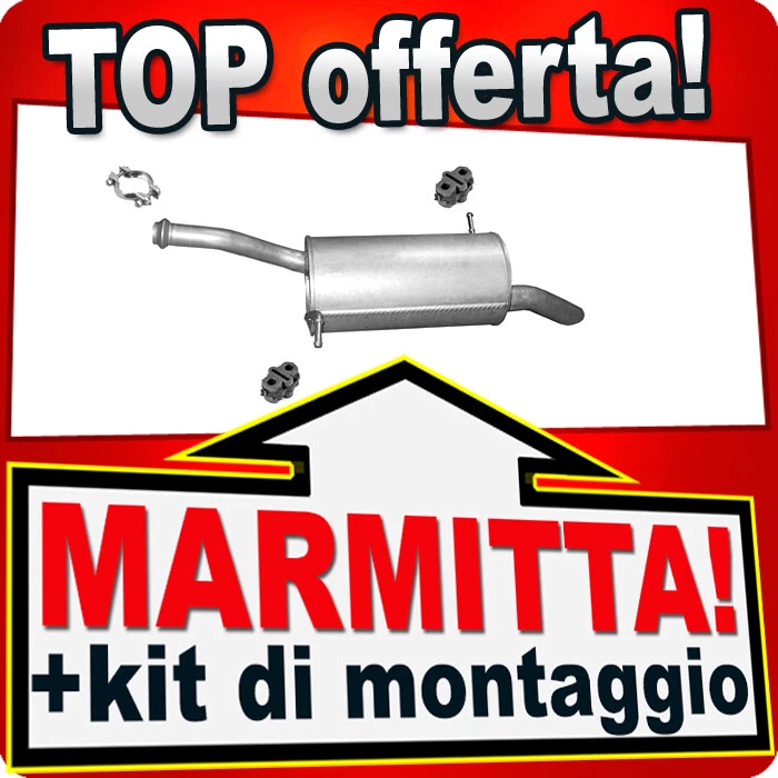 Silenziatore Posteriore per BERLINGO PARTNER 1.6 HDI 81kW 08-10 Marmitta - Immagine 1 di 1