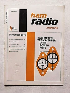 HAM RADIO MAGAZINE SEPTEMBER 1976 MORSE KEYBOARD - UHF DUMMY LOAD-POWER FETS - Zdjęcie 1 z 2