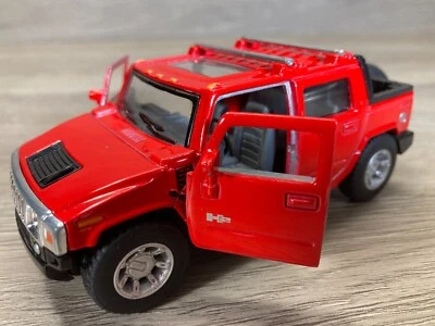 Kinsmart 2005 HUMMER H2  PICKUP TRUCK Diecast Model Toy 1:40 Red - Image 1 of 4