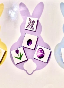 Easter Bunny Color Sort Laminated Activity (Yellow, Purple, Blue);  - Picture 1 of 3