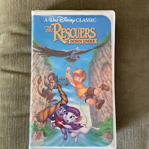 The Rescuers Down Under Walt Disney Classic VHS Tape 1991 Black Diamond Clamshel
